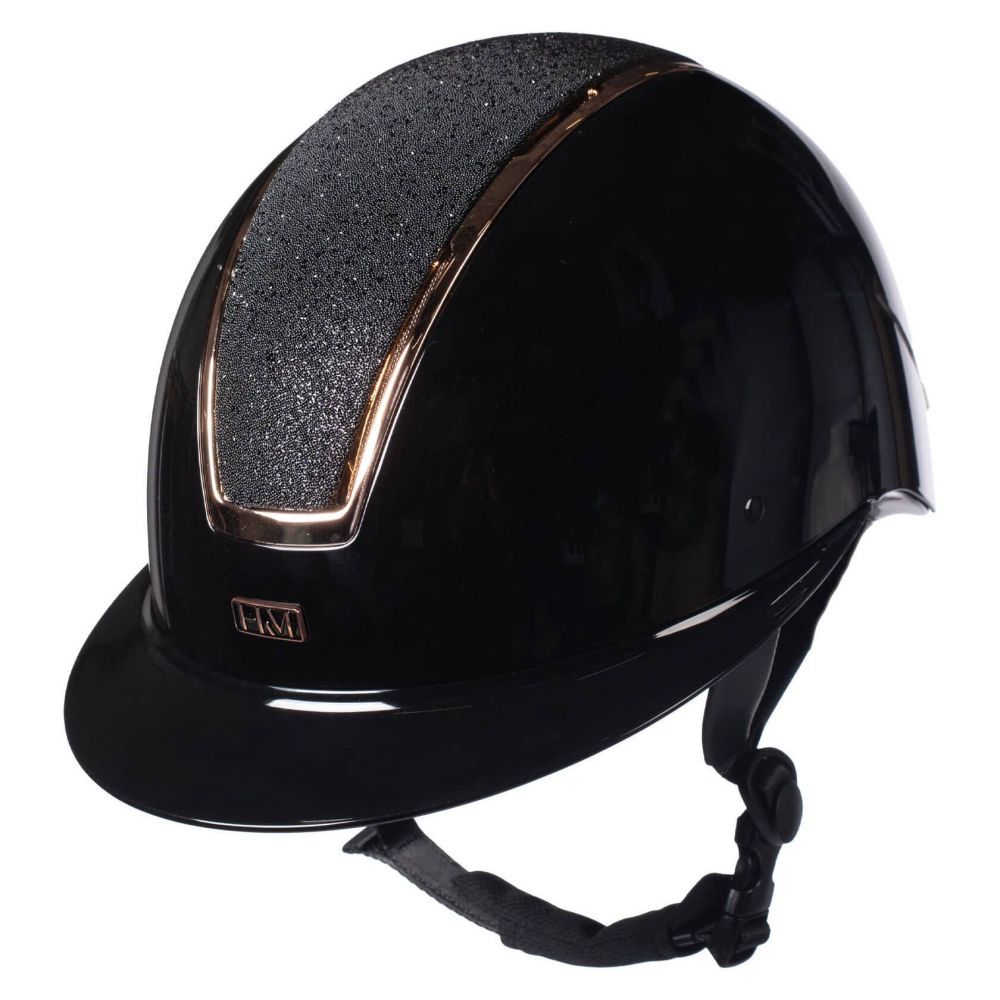 Helm Lady Shield schwarz/rosa Brillant HKM