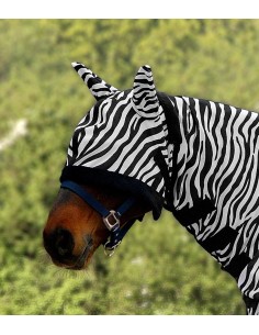 Máscara antimoscas de cebra para poni Waldhausen