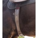 Cincha de silla de cuero con elástico Waldhausen