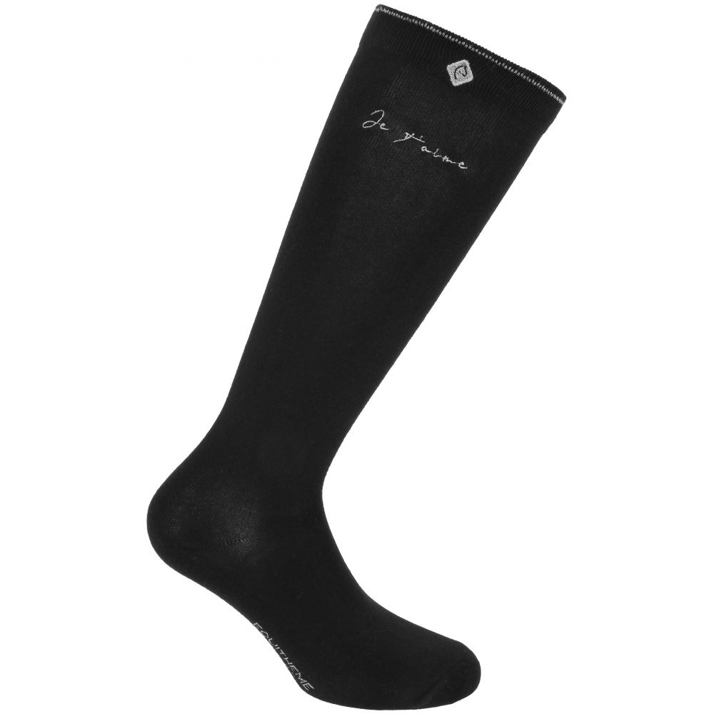 Chaussettes Je t'aime EQUITHÈME - EK-Rose