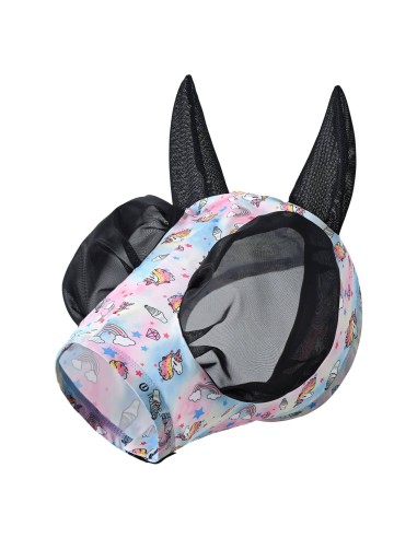 Masque anti-mouches unicorn de l'amour que j'aime pose facile