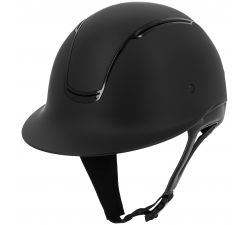 Casco EQUITHÈME Soazy, negro brillante mate