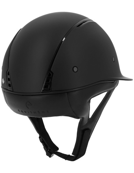 Casco EQUITHÈME Soazy, negro brillante mate