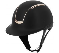 Casco con visera ancha EQUITHÈME - Soazy - Mate - Rosa dorado