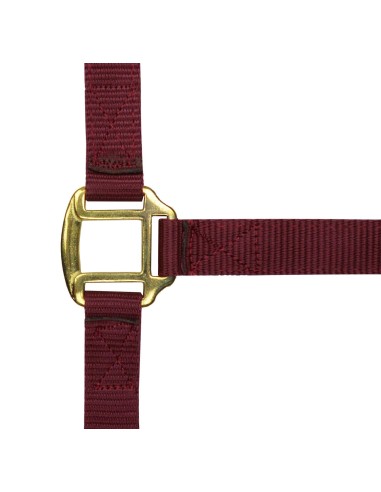 Cabezada de nailon NORTON forrada en cuero
