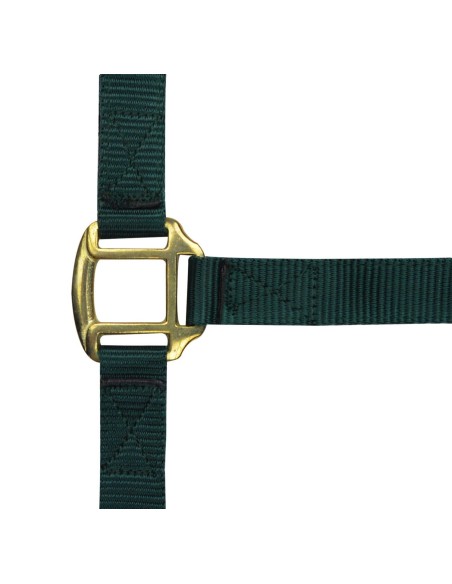 Cabezada de nailon NORTON forrada en cuero