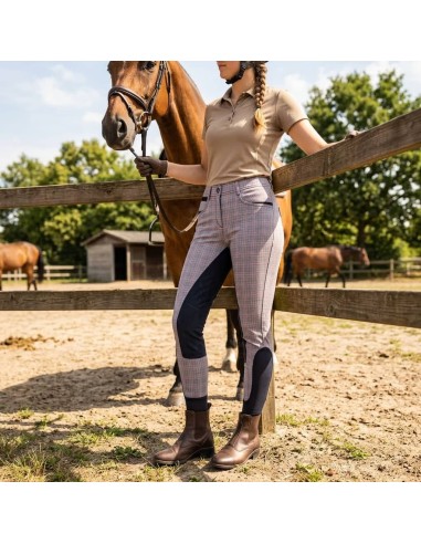 Pantalon femme Laura full check shiny Euro star