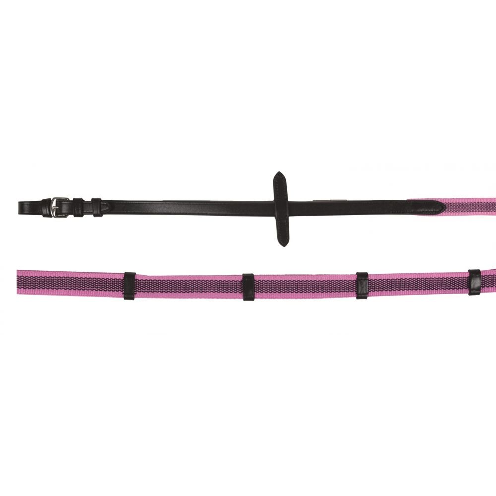 Riendas con trenzado de goma Colour