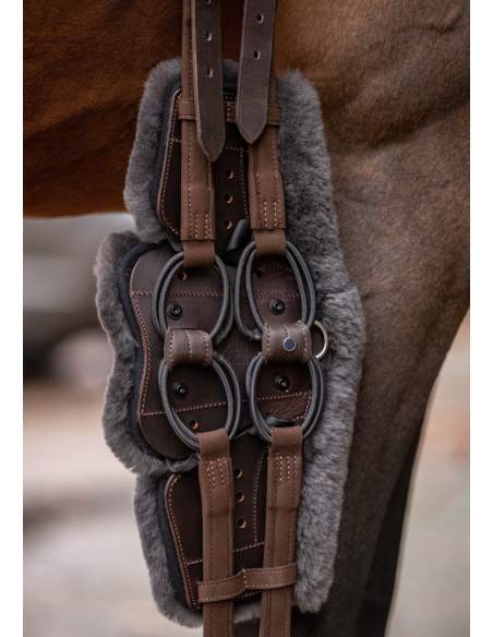 Sangle Equi-Soft® Western avec rembourrage façon peau d'agneau Stubben