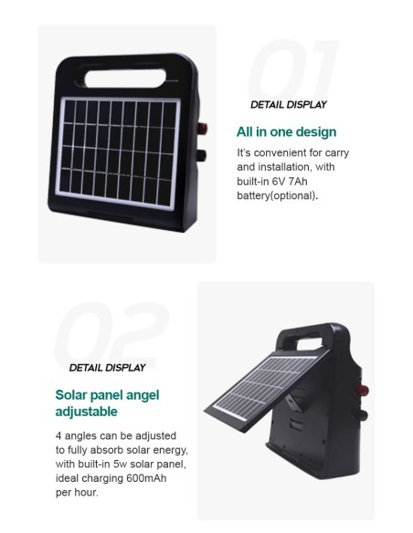 Electrificateur solaire 0.5J HPS Fence
