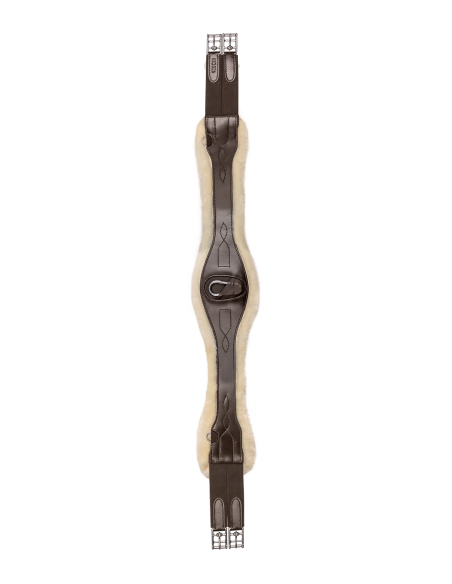 Sangle de selle en cuir Waldhausen avec ECO Wool