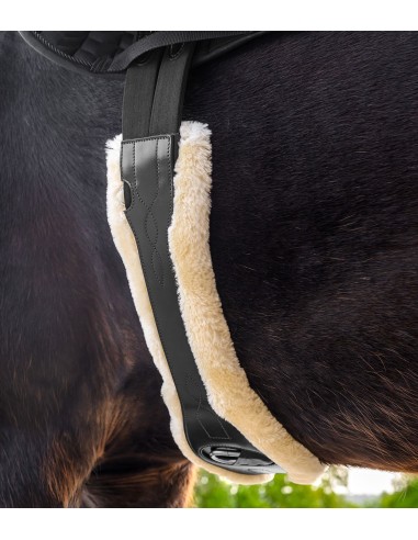 Sangle de selle en cuir Waldhausen avec ECO Wool