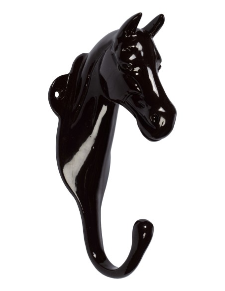 Crochet d'écurie tête de cheval en aluminium