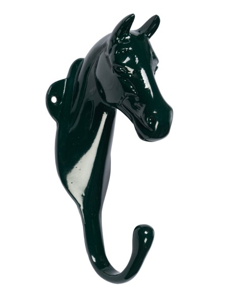 Crochet d'écurie tête de cheval en aluminium