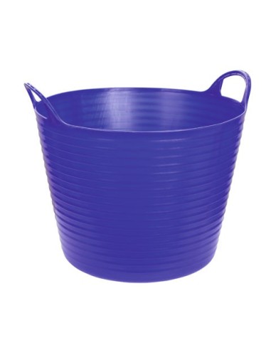 Seau flexible d'écurie Flexiseau à poignées 42 litres Bleu