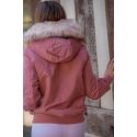 Bomber PENELOPE LEPREVOST "Lyon" Capuche fausse fourrure