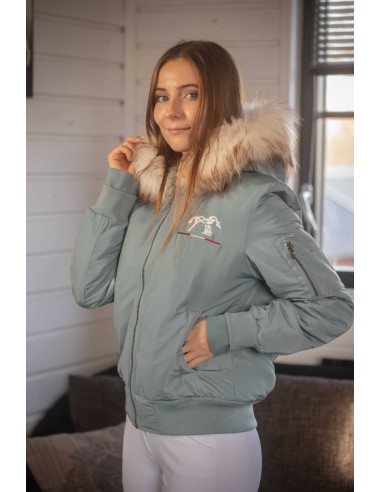 Bomber PENELOPE LEPREVOST "Lyon" Capuche fausse fourrure