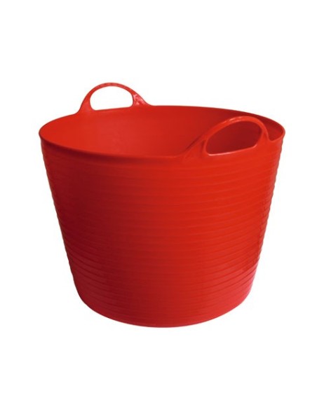 Seau flexible d'écurie Flexiseau à poignées 42 litres Rouge