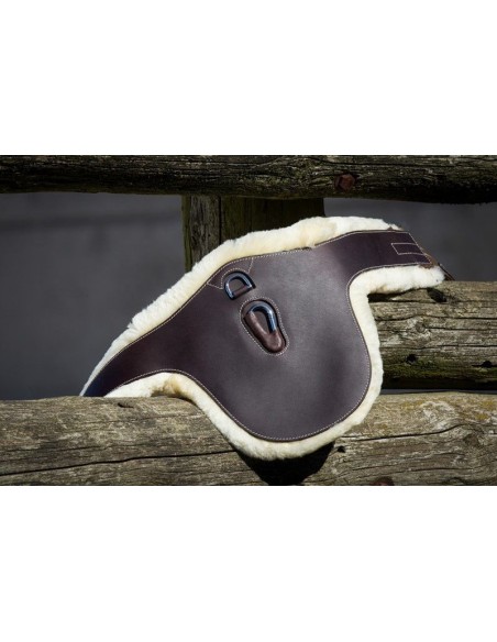 Sangle bavette cuir/mouton HFI