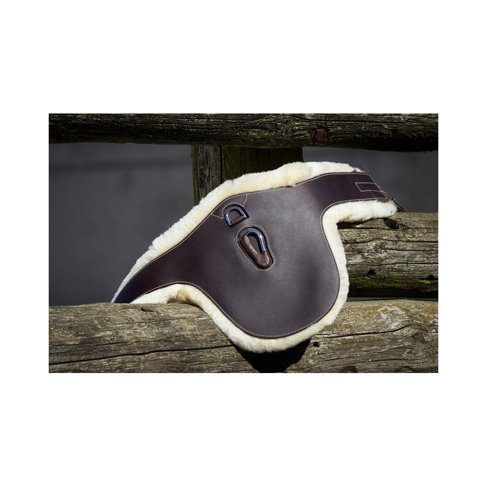 Sangle bavette cuir/mouton HFI