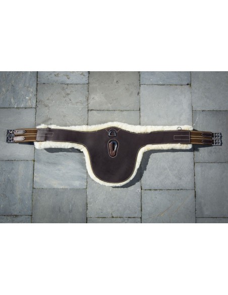 Sangle bavette cuir/mouton HFI