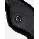 Sangle de dressage en cuir avec laine synthétique amovible marron LeMieux
