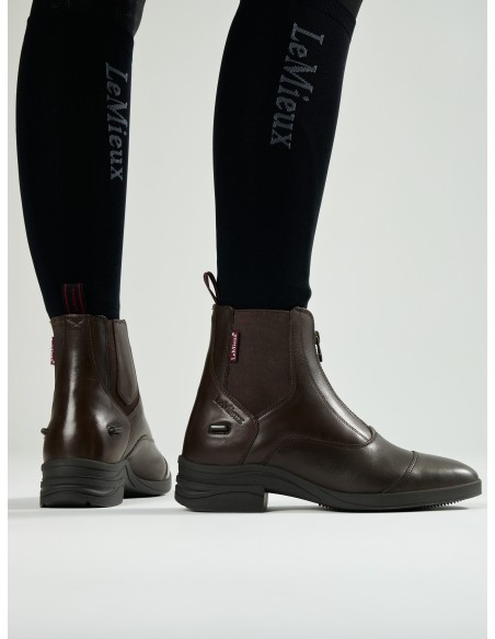 Bottines d’équitation zippées marron LeMieux