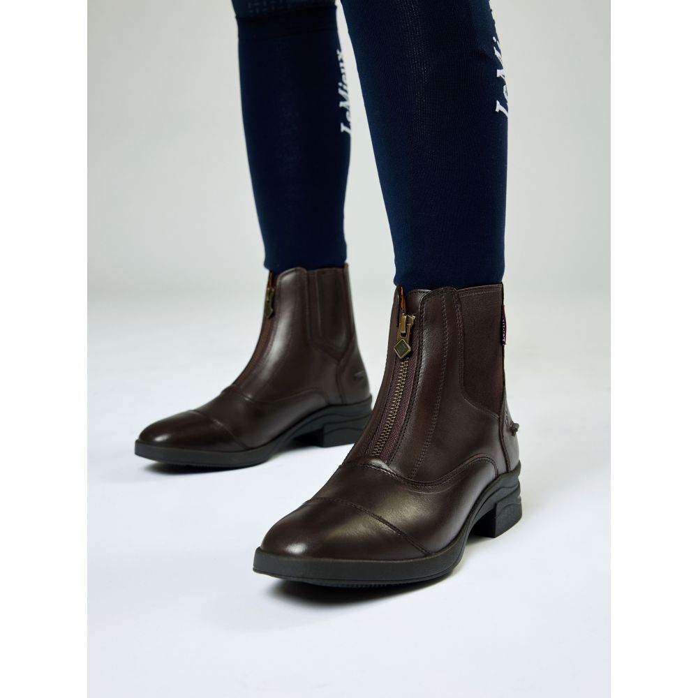 Bottines d'équitation Junior à fermeture éclair marron LeMieux