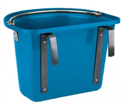 Seau Mangeoire 12 L Kerbl pour Cheval  Bleu