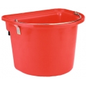 Seau Mangeoire 12 L Kerbl pour Cheval  Rouge