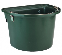 Seau Mangeoire 12 L Kerbl pour Cheval  Vert