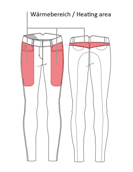 Pantalon chauffant Comfort Style 1/1 en silic. HKM