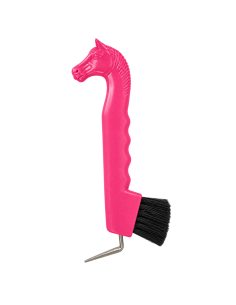Cure-pieds brosse tête de cheval - Rose