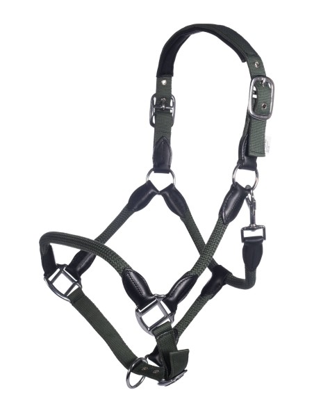 Licol + longe Carlotta cuir et corde