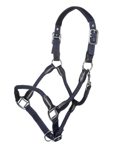 Licol + longe Carlotta cuir et corde
