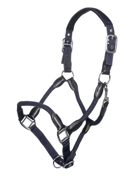 Licol + longe Carlotta cuir et corde