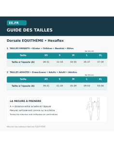 Protector dorsal EQUITHÈME - Hexaflex para niños 2