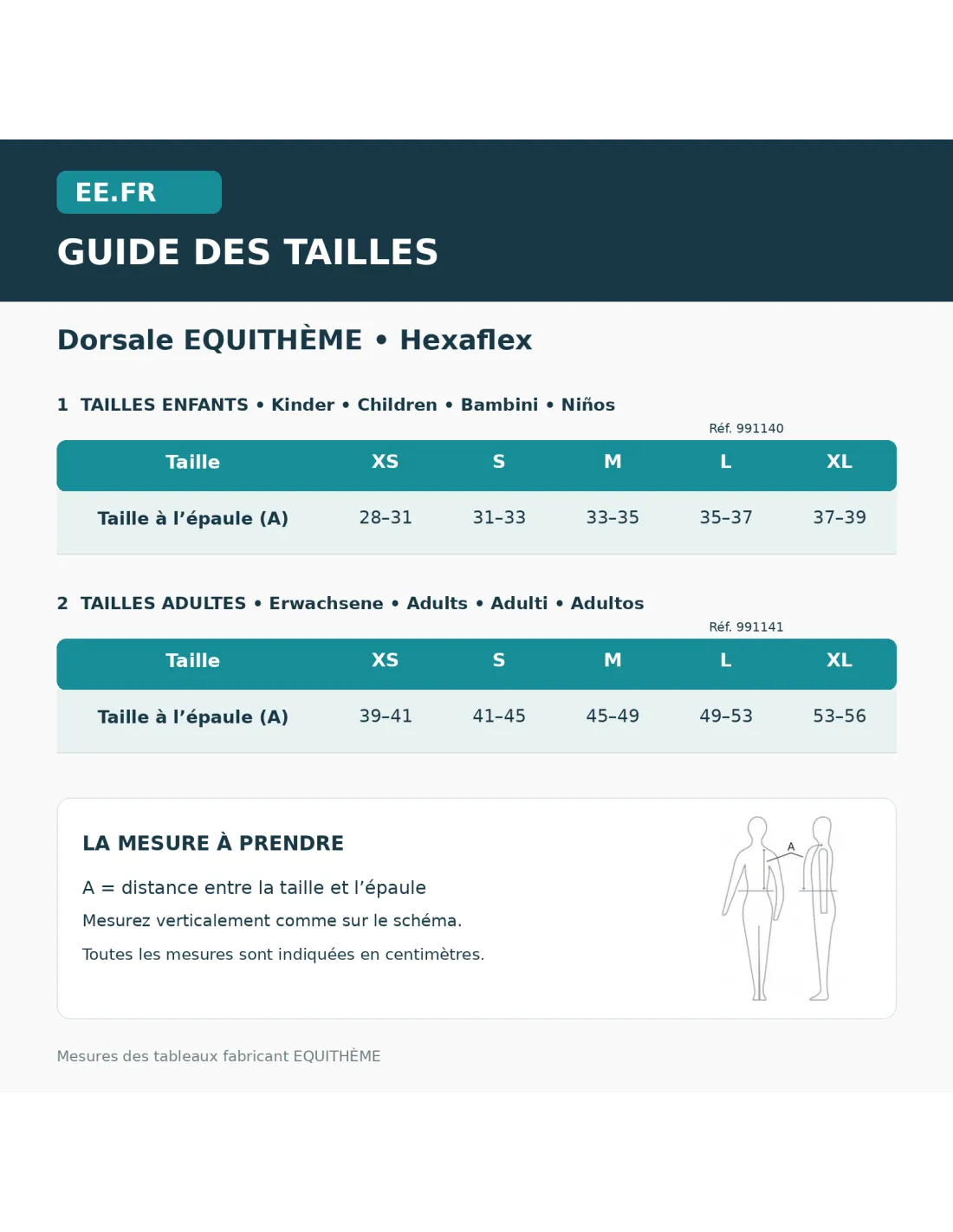 Dorsale EQUITHÈME - Hexaflex Enfant