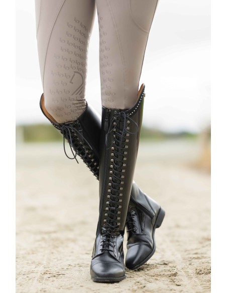 Amalfi-Stiefel aus Lackleder, kurz/Standardweite Lauria Garrelli