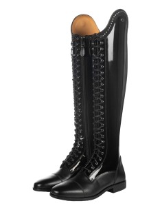 Bottes Amalfi Lack longue/tour de mollet etroit Lauria Garrelli