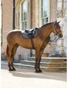 Almohadilla de silla de salto con diseño en espiga Heritage Cocoa LeMieux 2