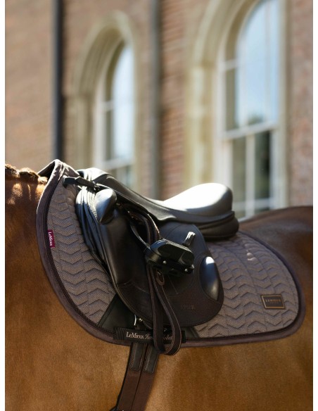 Tapis de selle CSO à motif chevrons Heritage Cocoa LeMieux
