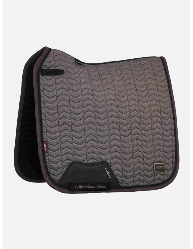 Almohadilla de silla de doma con diseño en espiga Heritage Cocoa LeMieux