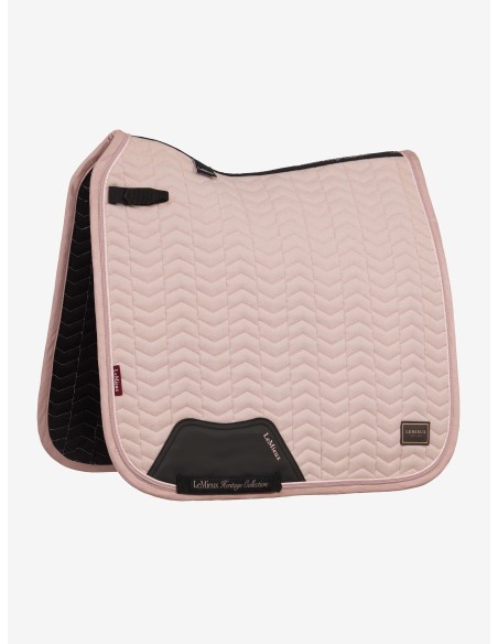 Almohadilla de silla de doma con diseño en espiga Heritage Cocoa LeMieux