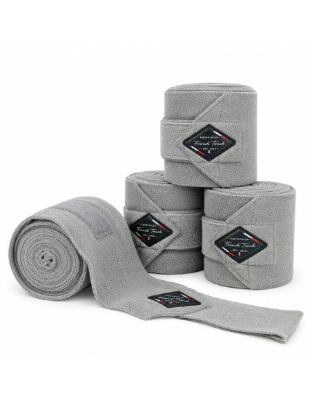 Bandes de polo en polaire polyester avec fermeture auto agrippante, 3 m, French Touch EQUITHEME