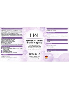 Spray démélant, brillant à robe 1000 ml HKM 2