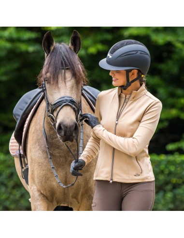 Tech cardigan HVPJay coupe féminine stretch séchage rapide et poches zippées HV Polo