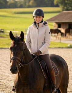 Chaqueta HVP Aurelia: cortavientos impermeable y cómoda para montar a caballo HV Polo