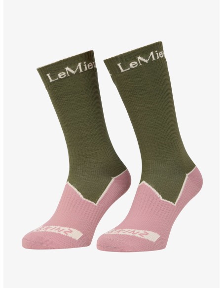 Calcetines impermeables « LeMieux » x Sealskinz, color rosa empolvado