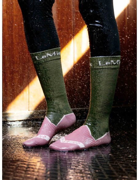Calcetines impermeables « LeMieux » x Sealskinz, color rosa empolvado
